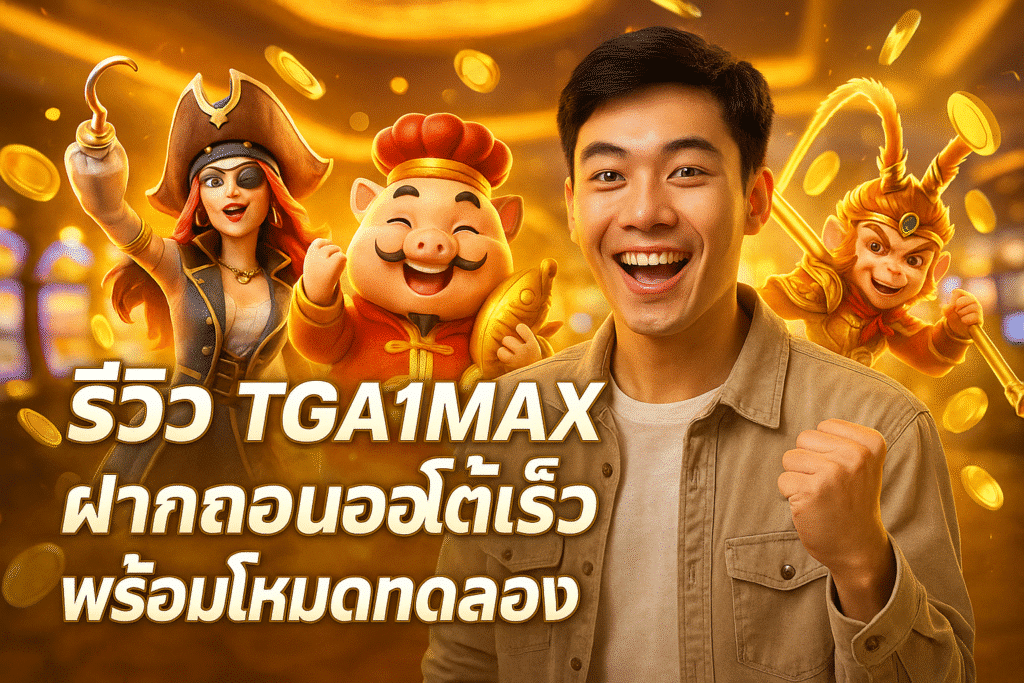 รีวิว TGA1MAX ฝากถอนออโต้เร็ว พร้อมโหมดทดลอง